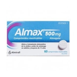 ALMAX 500 MG 24 COMPRIMIDOS MASTICABLES