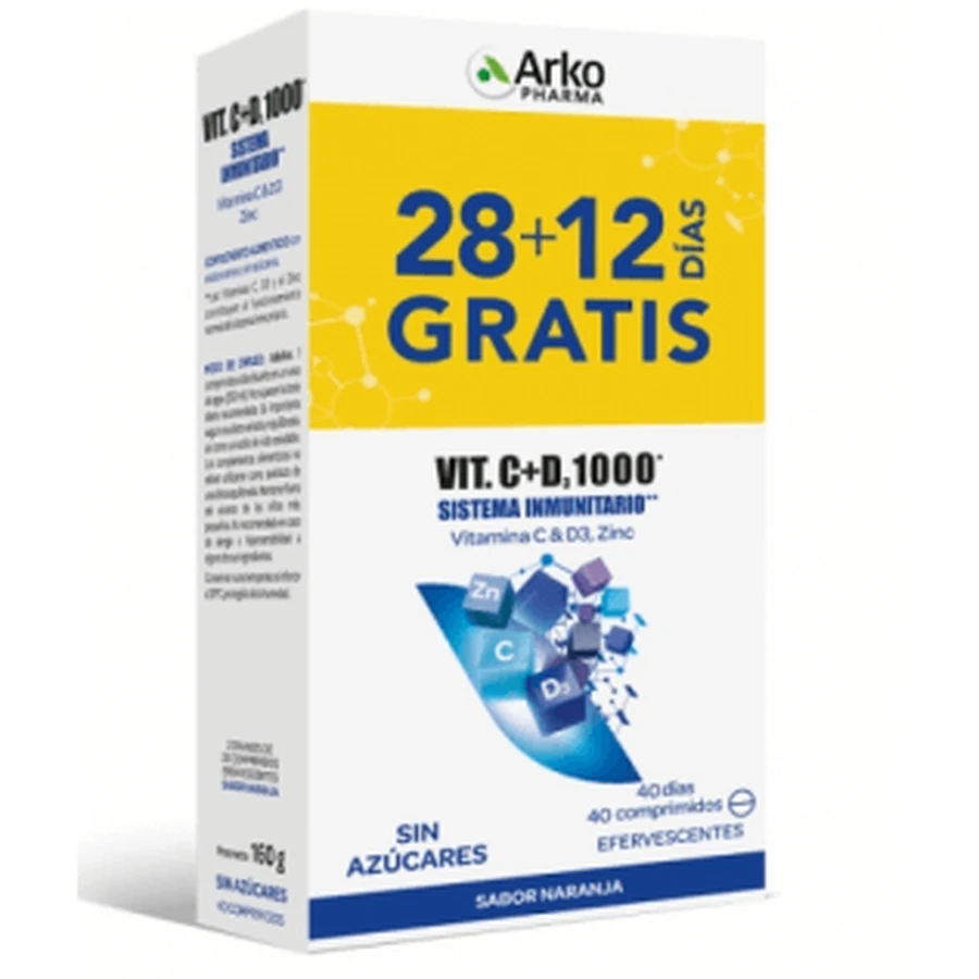Arkopharma PACK Vit C + D3 1000 40 Brausetabletten