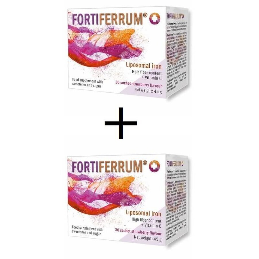 Pachet Fortiferrum, 2x30 plicuri, Esvida