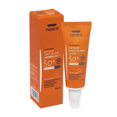 Acofarma Nesira Solar Facial Gel Silk Touch Color SPF 50+ 50ml