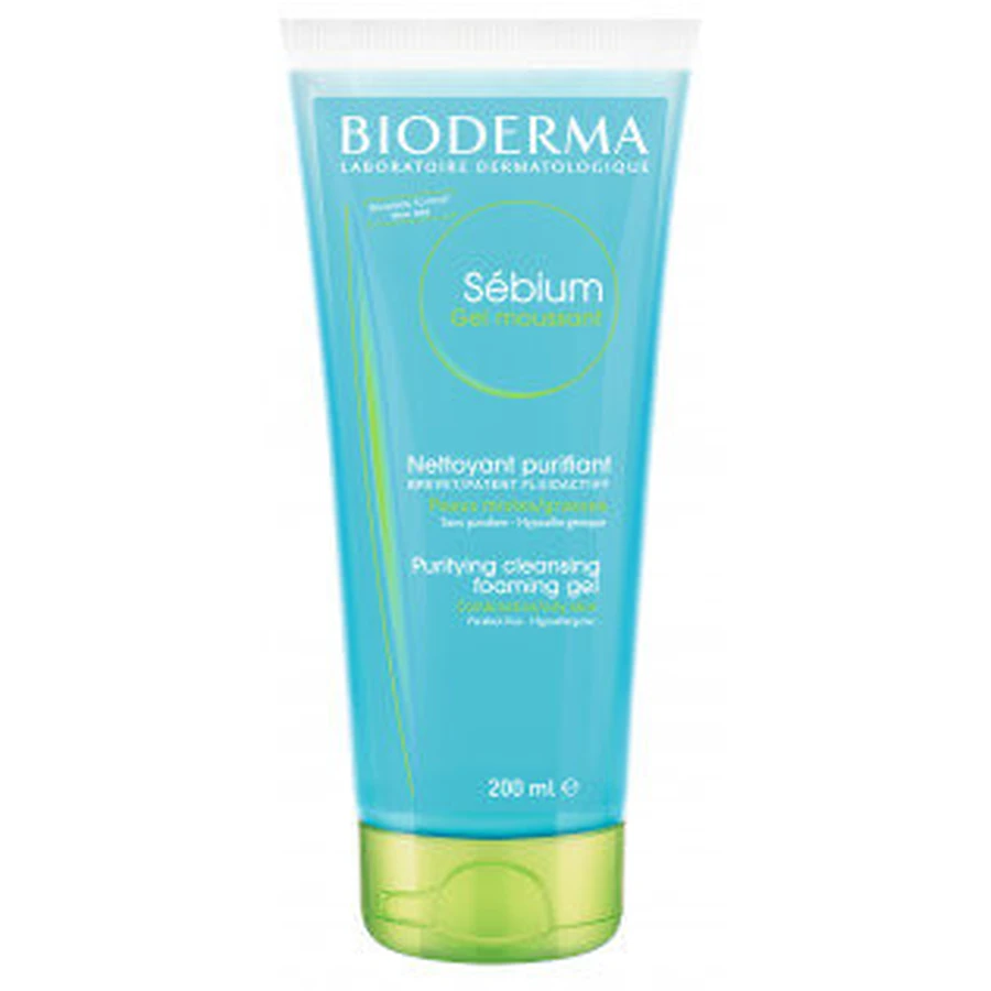 Bioderma Sebium Soapless Cleansing Gel Moussant, 200ml