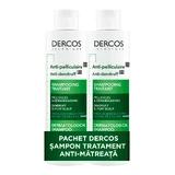 Vichy Dercos anti-dandruff shampoo package for normal and oily hair 2x200 ml
