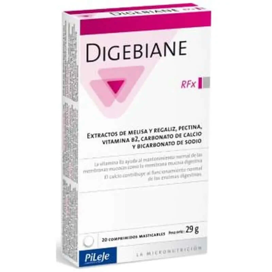 Pileje Digebiane RFx 20 chewable tablets