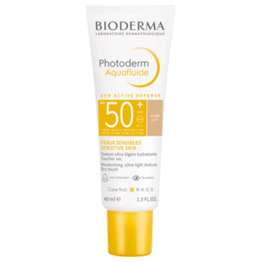 Bioderma Photoderm Aqua-Fluid SPF50+ Colore Chiaro, 40ml