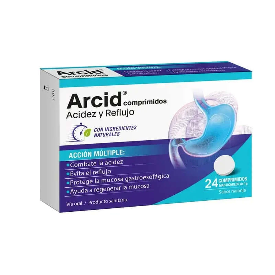 Arcid 24 Kautabletten Orangengeschmack