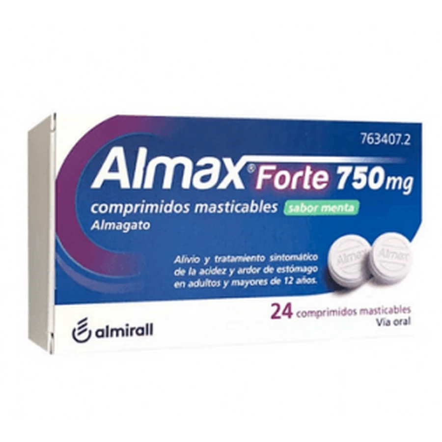ALMAX FORTE 750 MG 24 KAUWTABLETTEN MET MUNTSMAAK