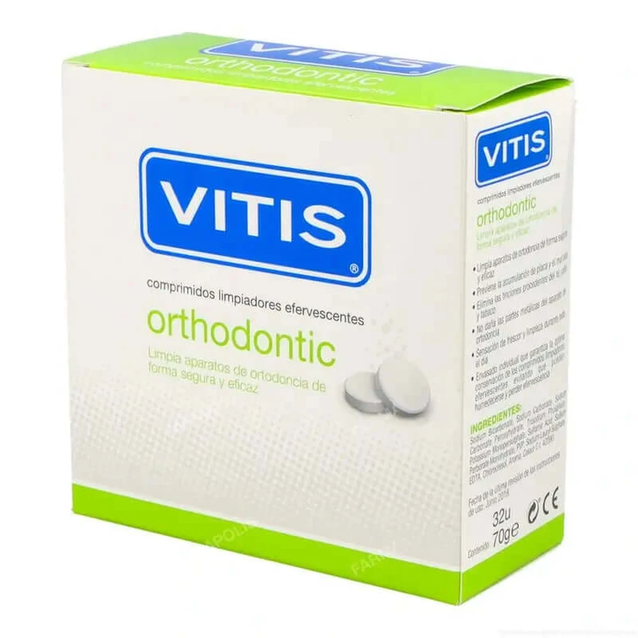 Vitis Orthodontic Limpiador 32 Pastillas