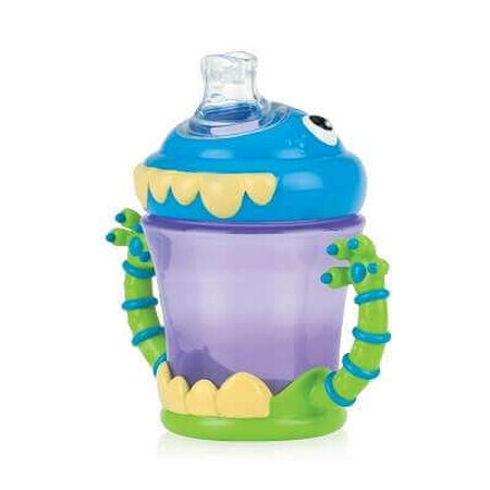 Pahar IMonster Stop Picatura cu manere, 210ml, 6L+, 22040, Nuby