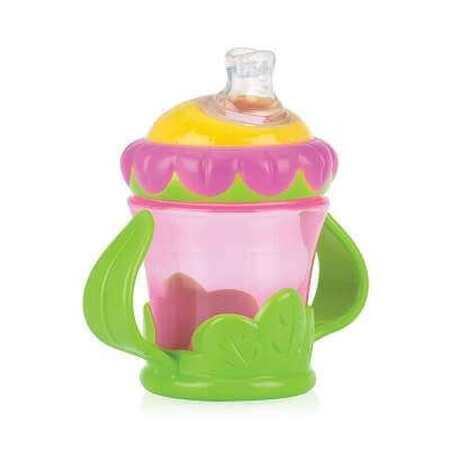 Pahar stop picătura flower child, 210ml, 6L+, 22060, Nuby