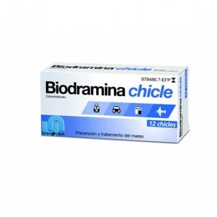 BIODRAMINE 20 MG 12 CHEWING GUMS