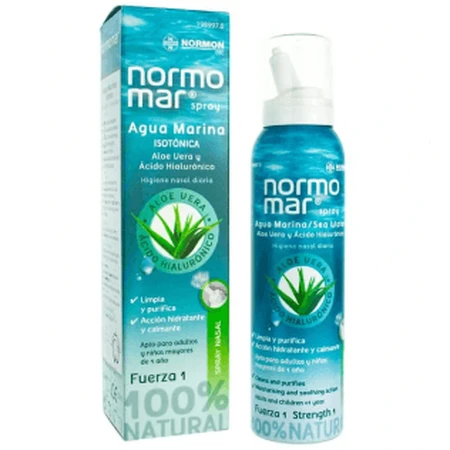 Normomar Neusspray Zeewater Aloë Vera en Hyaluronzuur 120ml