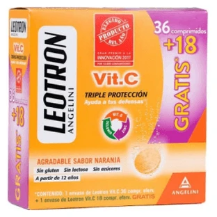Angelini Leotron Vitamina C 36 comp eferv + REGALO 18 comp eferv