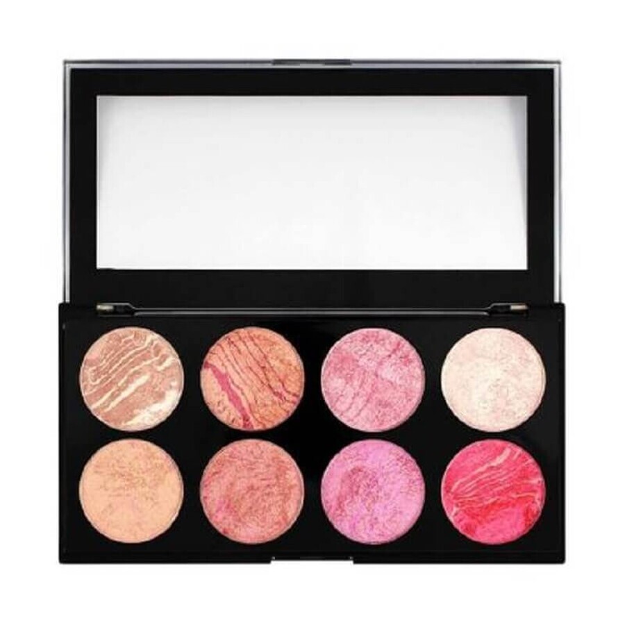 Paletă de farduri pentru obraz, Makeup Blush pentru conturare si iluminare, Blush Queen, 13g, Revolution