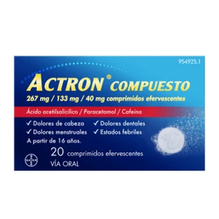 ACTRON COMPUESTO 20 COMPRIMIDOS EFERVESCENTES