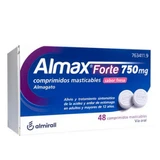 ALMAX FORTE 750 MG 48 COMPRIMIDOS MASTICABLES SABOR FRESA