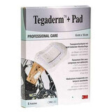 Pansament cu pad central absorbant, Tegaderm+Pad, 6x10 cm, 5 bucăți, 3M
