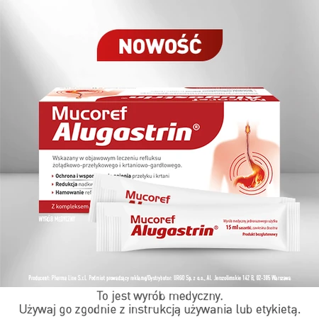 Mucoref Alugastrin, 15 ml x 14 sachets