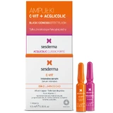 Sesderma Flash Effect, Acglicolic Classic Forte + C-Vit Intensief Serum, 2 x 1,5 ml