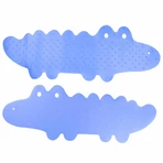 Bocioland, non-slip bath mat, blue crocodile, 1 piece