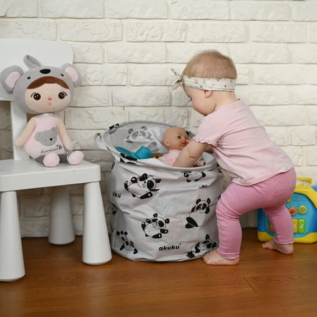 Ackuku, collapsible toy basket, panda, 1 piece