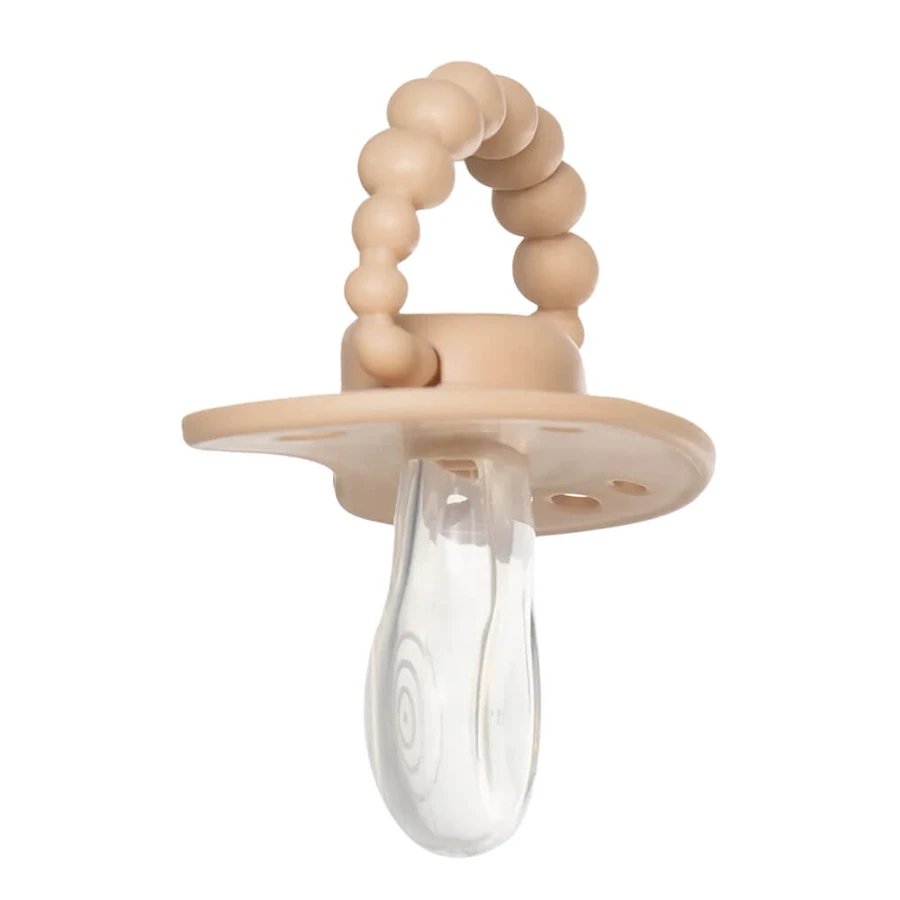 Luu Kids, suzetă, poziționare, silicon, Cookie Beige, 3-6 luni, 1 buc