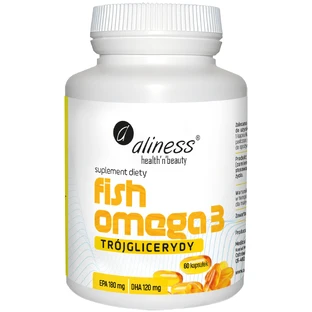 Aliness Fisch Omega3 Triglyceride 180/120 mg, 60 Kapseln
