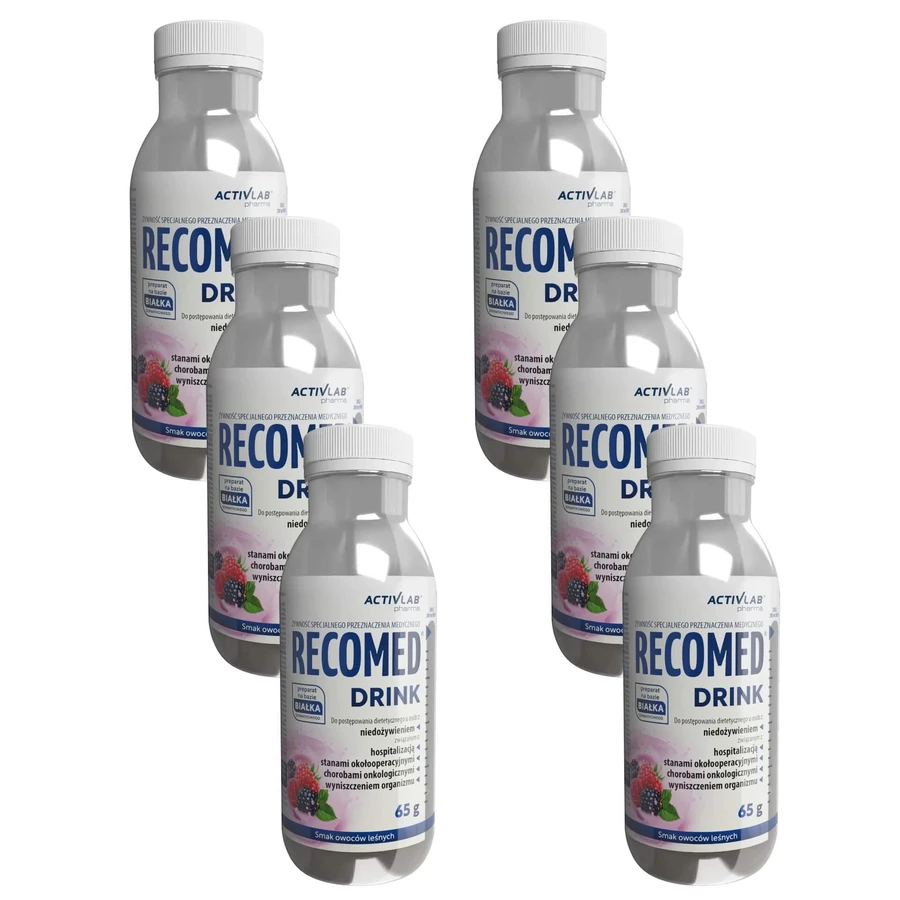 ActivLab Pharma RecoMed Drink, forest fruit flavor, 6 x 65 g