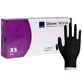 Abena, Guantes de nitrilo, no estériles, sin polvo, negros, talla XS, 100 unidades