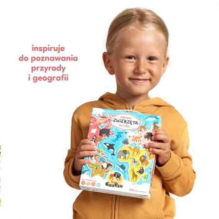 CzuCzu Gedächtnisspiel Tiere der Welt, Spiel für Kinder, ab 3 Jahre alt, 108 Elemente
