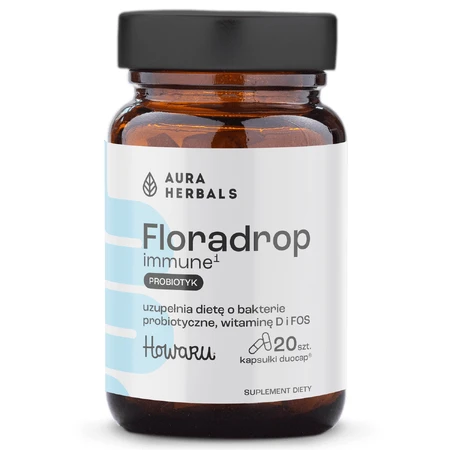 Aura Herbals Floradrop inmune, probiótico, 20 cápsulas