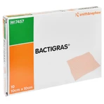 Bactigras, opatrunek parafinowy, jałowy, 10 cm x 10 cm, 10 sztuk: ceny i cechy