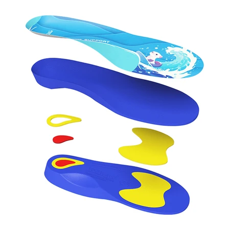FootWave Kids Supi, orthotic insoles, functional valgus of feet and knees, flat feet, Kids, 32-34, 1 pair