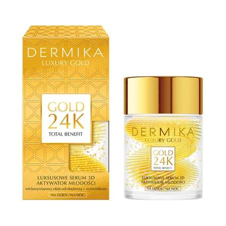 Dermika Luxury Gold 24K Youth Activator, 3D dag- en nachtserum, 60 g