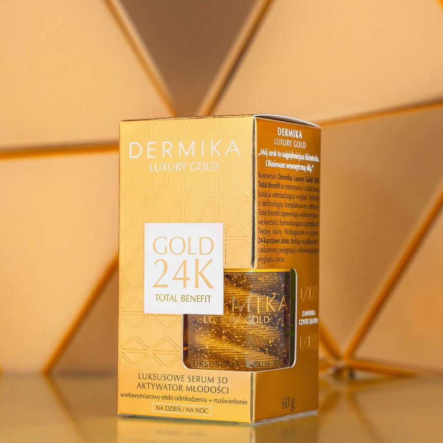 Dermika Luxury Gold 24K Youth Activator, 3D dag- en nachtserum, 60 g