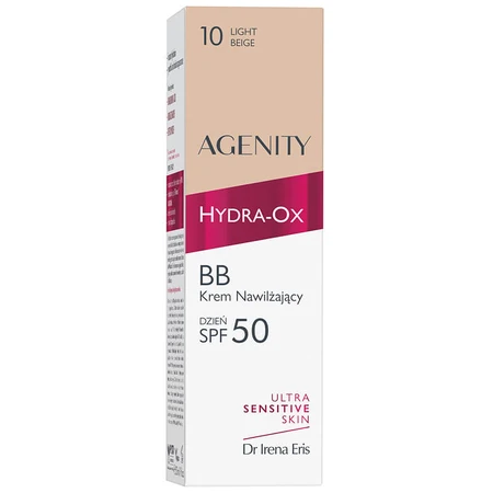 Agenity Hydra-Ox, feuchtigkeitsspendende BB-Creme, SPF 50, 10 hellbeige, 30 ml