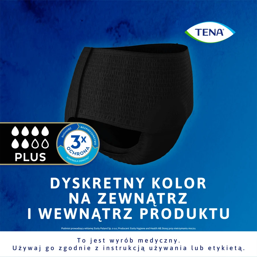 Tena Lady Pants Zwart – L (95–130 cm), 30 stuks