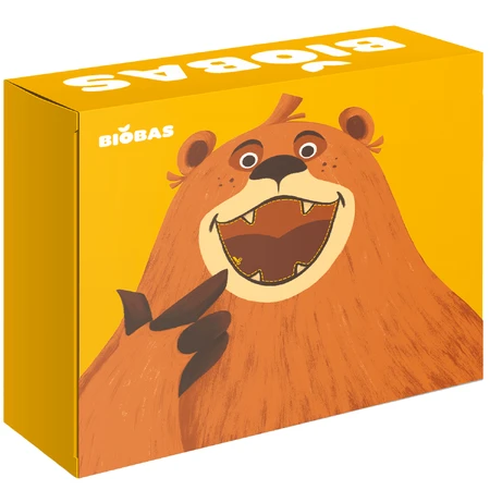 BioBas Bio pap set, rijst, spelt, gierst, griesmeel, havermout, met kleurboek en stickers, geen suiker toegevoegd, vanaf 6 maanden, 6 x 200 g