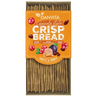 Knapperig brood met bessen en honing Granola, 130 g, Danvita
