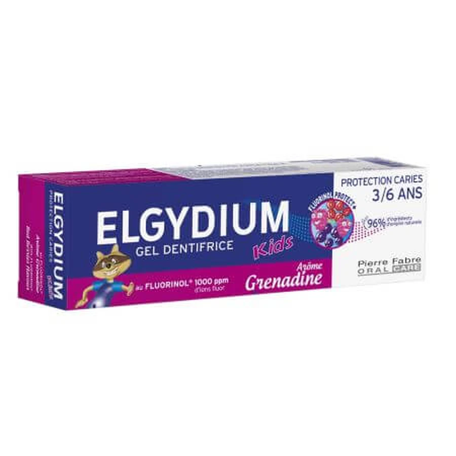 Rote Beeren Kinderzahnpasta, 3-6 Jahre, 50 ml, Elgydium Clinic