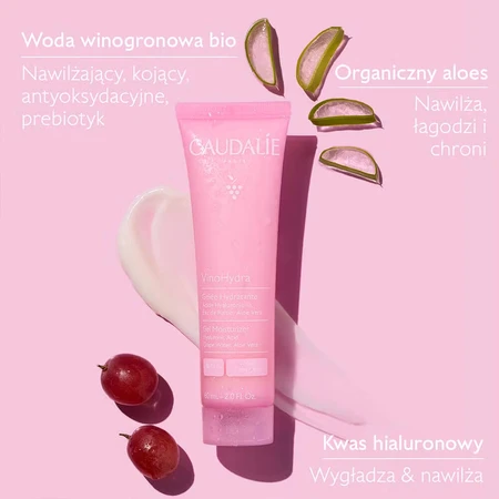 Caudalie VinoHydra, hydraterende gezichtscrème-gel, 60 ml