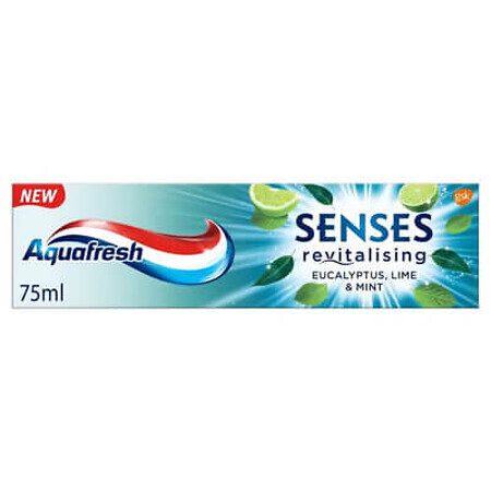 Pasta de dinti senses eucalyptus, Lime si Menta, 75 ml, Aquafresh