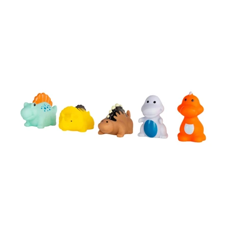 Ackuku, bath toys, dinus, 5 pieces