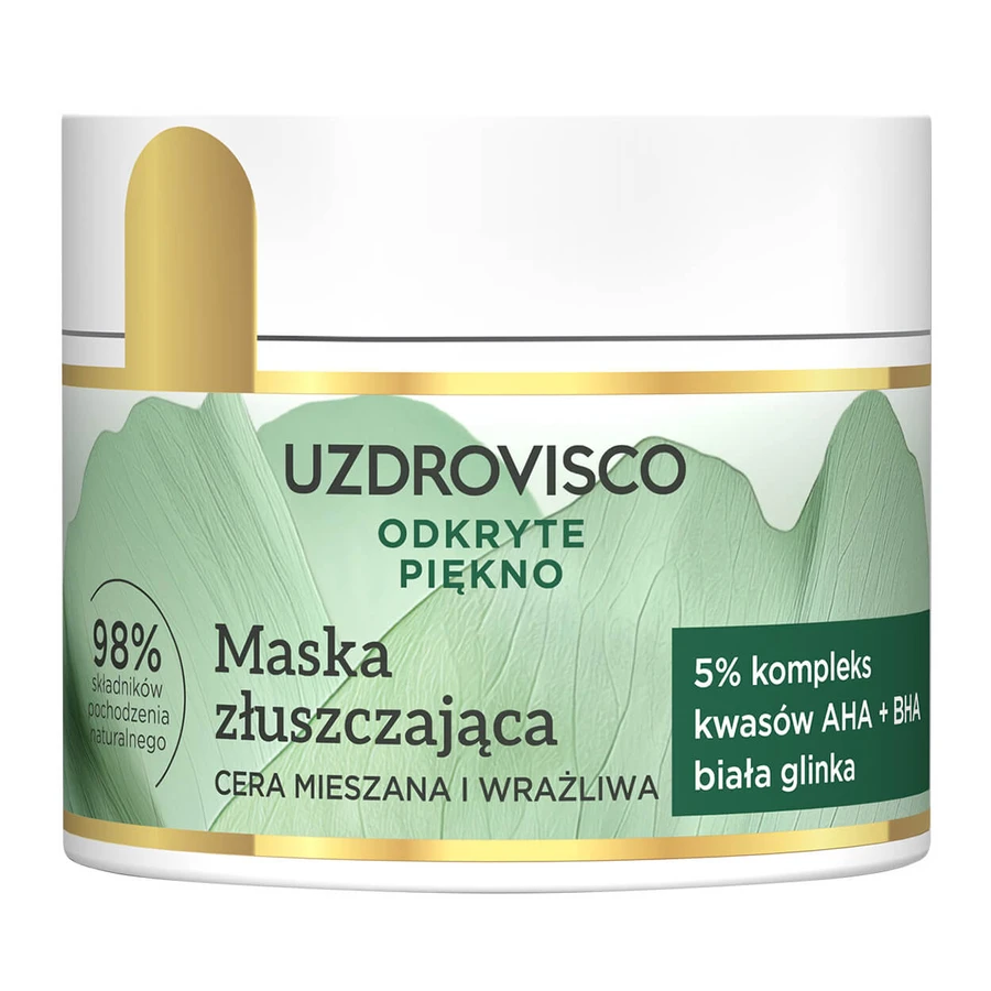 Uzdrovisco Discovered Beauty, Peeling-Maske, Mischhaut und empfindliche Haut, 40 ml