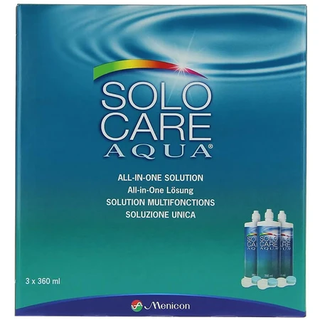 Solo Care Agua, lenzenvloeistof, 3 x 360 ml