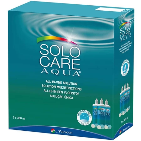 Solo Care Agua, lenzenvloeistof, 3 x 360 ml