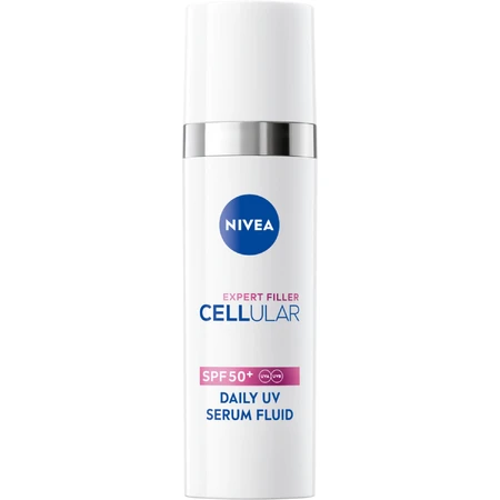 Nivea Cellular Expert Filler Daily UV Serum Fluid, ser pentru corectarea semnelor de îmbătrânire a pielii, SPF 50+, 30 ml