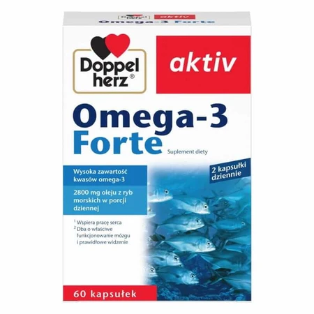 Doppelherz aktiv Omega-3 Forte Set, 2 x 60 Kapseln