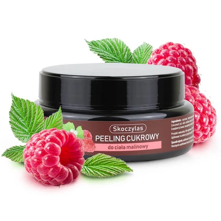 Skoczylas, scrub cu zahăr pentru corp, zmeură, 200 ml