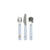 Baby cutlery set, +12 months, Forest Friends, 3 pieces, Little Dutch