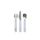 Baby cutlery set, +12 months, Forest Friends, 3 pieces, Little Dutch